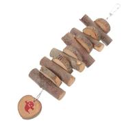 Mikikit Natural Wooden Chew for Small Animals Handmade Molar for Rabbits Guinea Pigs Hamsters Chinchillas Satisfies Chewing and Foraging Needs Protects Furniture Safe and Practical Pet