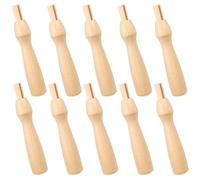 Mikikit Needle Felting Needles Wooden Handle 10Pcs for Wool Felting DIY Crafting and Embroidery Use