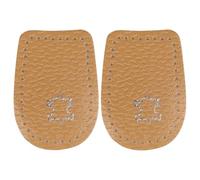 Mikikit Non-Skid Heel Pads for Feet Supple Support and Cushioning, Latex and Microfiber Leather Material, 1 Pair, Suitable for Casual Shoes and Warm Shoes for Men and Women