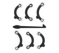 Mikikit Nose Bridge 3 Pairs Nose Shaper Clips with Adjustable Wing Width and Invisible Silicone Design for Home Beauty Use Women