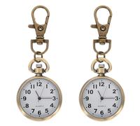 Mikikit Nurse Watch and Alloy and Titanium Metal Material Accurate Time 2pcs Hanging with Big Watch Face Design for Travel and Nursing Use
