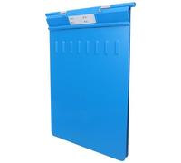 Mikikit Nursing Clipboard with Storage Compartment, Lightweight Plastic Record Holder for Doctors and Nurses, Multipurpose and Easy to Clean Writing Board for Hospital Rounds and Use, Blue