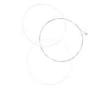 Mikikit Nylon Balalaika Strings Replacement Set with Sweet Tone and Smoother Transitions 3pcs White Colour for Professional Folk Instrument Accessories