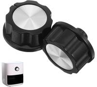 Mikikit Oven Control Knobs 2 Pack Replacement Timer Switch Knob for Air Fryer Stove BBQ Grill Kitchen Appliance Accessories for Healthy Cooking
