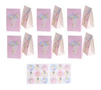 Mikikit Paper Gift Bags Includes 2 Sheets of Stickers 30pcs Mother's Day with Handles, Kraft Paper Material Eco-friendly Wrapping Pouches for Party Favour and Baking Use for Gift