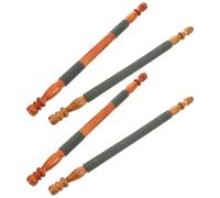 Mikikit Parrot Perches 4Pcs Rough Surface Grinding Stones for Beak and Claw Care Suitable for Budgies Cockatiels Conures Thrushes Secure Fit in Birdcages