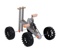 Mikikit Parrot Training Bike for Birds Small Adjustable 4-wheel to 3-wheel Bird Foot Educational Plaything for Parrots Training Supplies