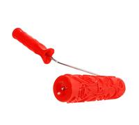 Mikikit Pattern Paint Roller for Wall Painting with and Rubber Material Rubber Patterned Texture Paint Roller Convenient to Use for and Room Additions
