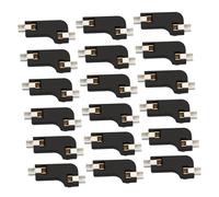 Mikikit Pcb Socket Fast Shaft Swapping Base 20 Pcs Hot Swap Mechanical Keyboard, Abs Material Two Clamps Suitable for DIY Keyboard Assembly
