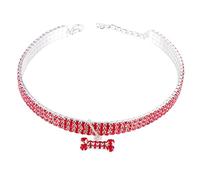 Mikikit Pet Dog Collar Rhinestone Necklace Luxury Dog Collar Chain Fashion Pet Supplies