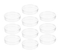 Mikikit Petri Dish Plates with Lid Tissue Culture Plate 10pcs Sturdy and Well Science Experiment Supplies for Laboratory Use and Classroom Teaching