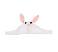 Mikikit Pink Bunny Ear Pet Hat for Small Pets like Rats and Guinea Pigs Washable Cotton Cloth Multi-purpose Adorable Headwear for Occasions and Winter