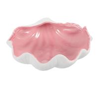 Mikikit Pink Shell Shaped Ceramic Decorative Bowl Remembrance Day Memorial | Candy and Nut Storage, Tabletop Display Piece, Gift Ready Design for Office or Restaurant