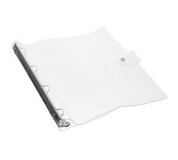 Mikikit Plastic Binder Notebook Cover A4 Soft Flexible 4-Hole Folder with Snap Closure, Anti-Slip Design for Scrapbooks and Study Materials