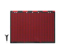 Mikikit Plastic Braille Writing Tool with Pen for Blind Beginners Featuring 30-Cell 27-line Board, Lasting Resilience and Increased Stability, for School Season Decor and Public Reading