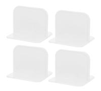 Mikikit Playpen Stabilizer Straps Adhesive Base Plastic 4pcs White for Secure Playpen the Ground and Reinforcing Support Accessories for Home Safety