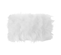 Mikikit Plush Manicure Photography Background Mat 19.7x11.8in White Fluffy Carpet for Small Products and Jewelry with Easy Maintenance, Versatile Surface for Home and Photography Use