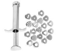 Mikikit Polymer Clay Tools Clay Extruder with Sturdy Stainless Steel Molds 3.8 Inch Squeeze Tool for Hobbyists and Ceramic Design