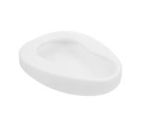 Mikikit Portable Bedpan for Elderly Women and Men, White Plastic Bedside Potty Container with Sitz Bath Function, Suitable for Pregnant Women and Bedridden Patients