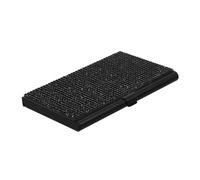Mikikit Portable Business Card Holder Box with Secure Cover Large Capacity Metal Business Card Storage Case for Desk Compact and Fashionable for Women and Office Use