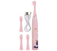 Mikikit Portable Electric Toothbrush and Three Modes with 400mah Battery Abs and Microfiber Material, Waterproof Design for ’s Daily Oral Care