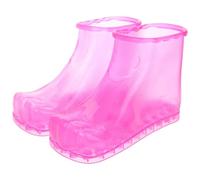 Mikikit Portable Foot Soaking Bath Shoes with Multifunctional Design and Pvc Material for Home Use and Foot Spa Massage Pedicure Boots and Health Care