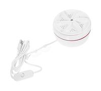 Mikikit Portable Mini Usb Washing Machine 30w Turbine Small Washer for Travel, Dormitory, Rv and Apartment Use with Power Switch and Compact Design