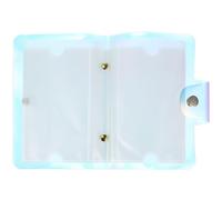 Mikikit Portable Organizing Bag Nail Slots Pet 20 Card Plate Stamping Material Organizer Storing and Simple and Fashionable Design Art Stamping Plates