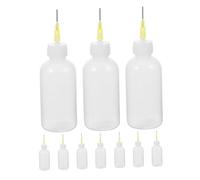 Mikikit Pottery Glaze Squeeze Bottles for Convenient Liquid Control 10pcs with Fine Needle Tip 50cc Plastic Bottles and Efficient Pottery Coating for Crafts