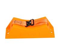 Mikikit Propane Tank Stand Wall Mount Cylinder Bracket with High-Strength Abs Strap and Screws, Gas Cylinder Holder for Laboratory Safety and Anti-tip Support, Orange