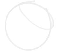 Mikikit PTFE Tube for 3D Printer Filament 3mm, 4x6mm Milky White Filament PTFE Tubing, 1 Meter Remote Extruder Guide Tube for 3D Printing Applications