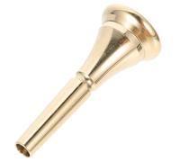 Mikikit Pure Brass Horn Mouthpiece Gold Tone Replacement Horn Part for Beginners and Professional Players Useful Brass Instrument Accessory in Music Performance