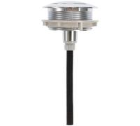 Mikikit Push Button Toilet Flush System Replacement with Dual Push Button Round Silver Abs Material Wear Resistant Toilet Parts Inside Tank for Office