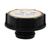 Mikikit Radiator Coolant Reservoir Cap for Car Engine with Abs Material and Easy Installation, Black Radiator Reservoir Tank Cover Providing Protection against Liquid Spills, Suitable