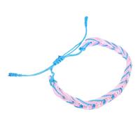 Mikikit Rainbow Woven Bracelet Adjustable Rope Wristband Pride Jewelry