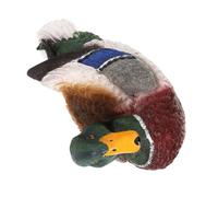 Mikikit Realistic Floating Duck Garden Decor Resin Statue Vivid Color PU Water Resistant Figurine for Outdoor Landscape Playful Simulation Ornament for Patio and Lawn