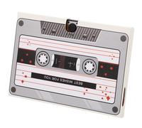 Mikikit Recordable Musical Birthday Card in White, Paperboard Material, Plays Music with 80 Times Continuous Play, for Birthday Greetings