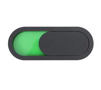 Mikikit Red & Green Privacy Slider Door Sign (Blank/No Text): Universal Acrylic Occupied Vacant Indicator for Office, Bathroom, Therapy Room & Hospital, Self Adhesive (10x4cm, Black)