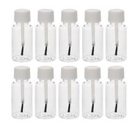 Mikikit Refillable Nail Polish Bottles Nail Art Brush Containers Pet Plastic 20pcs 20ml and Lightweight Design with Advanced Seal Protection and Travel