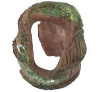 Mikikit Reptile Hide Cave for Small Arthropods and Reptiles, Abs Plastic Material with Convenient Design and Safety Observation Features, for Hiding and Resting Spots in Terrarium