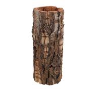 Mikikit Reptile Hideout Shelter with Natural Tree Trunk Design, 7.5cm Diameter X 20cm Height, Wooden Gecko and Lizard Resting Cave for Snake, Turtle, Bearded Dragon and Amphibian Habitats