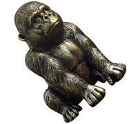 Mikikit Resin Gorilla Ornament Black Statue Figurine Decorative Home
