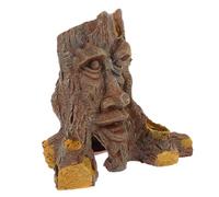 Mikikit Resin Reptile Hideout with Twisted Tree Hole Shape, Reduces Daylight and Creates Dark Environment, Shelter for Tortoises, Geckos and Other Reptiles in Terrarium Decor