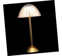 Mikikit Retro Led Desk Lamp Dimmable Touch Sensor Table Led Light USB Rechargeable Bedside Lamp for Study