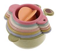 Mikikit Reusable Rabbit Stacking Cups Set, Small Nesting for Outdoor Bunny Play and Food Storage, Suitable for Babies 6-12 Months and Pet Rabbits