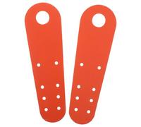 Mikikit Roller Skate Toe Guards Replacement Quad Skates Shoe Protector Caps for Young Skaters 2pcs Pu Leather Toe Covers Wear Resistance and Enhanced Durability in Orange for Outdoor