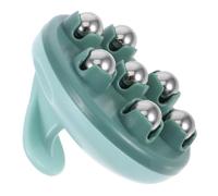 Mikikit Rolling Massager with Green Steel Balls for Abdominal and Calf Muscle Massage, Professional Acupoint Massager Roller Tool for Daily Back, Neck, and Leg Relief