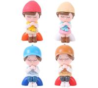 Mikikit Romantic Miniature Couple Figurine Ornament Made of Resin Decorative Effects, Creative and Delicate Design to Create a Cozy Atmosphere, as Anniversary or Valentine’s Day Gift