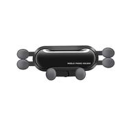 Mikikit Rotatable Car Phone Holder with Six-leg Balanced Support for Vehicle Air Vent, Universal Mobile Stand Compatible with Most Smartphones, Black Air Outlet Cradle for Safe Driving
