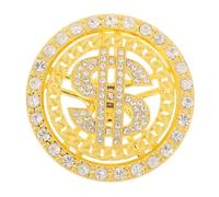 Mikikit Rotating Phone Case Back Sticker Spinner with Lucky Money Symbol for DIY Jewelry Making and Craft Embellishments Durable Phone Art Decor for Prosperity and Fortune